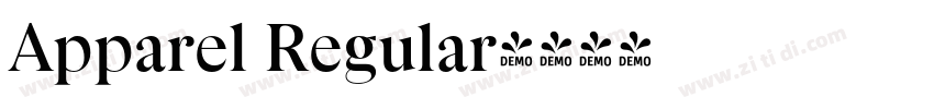 Apparel Regular字体转换